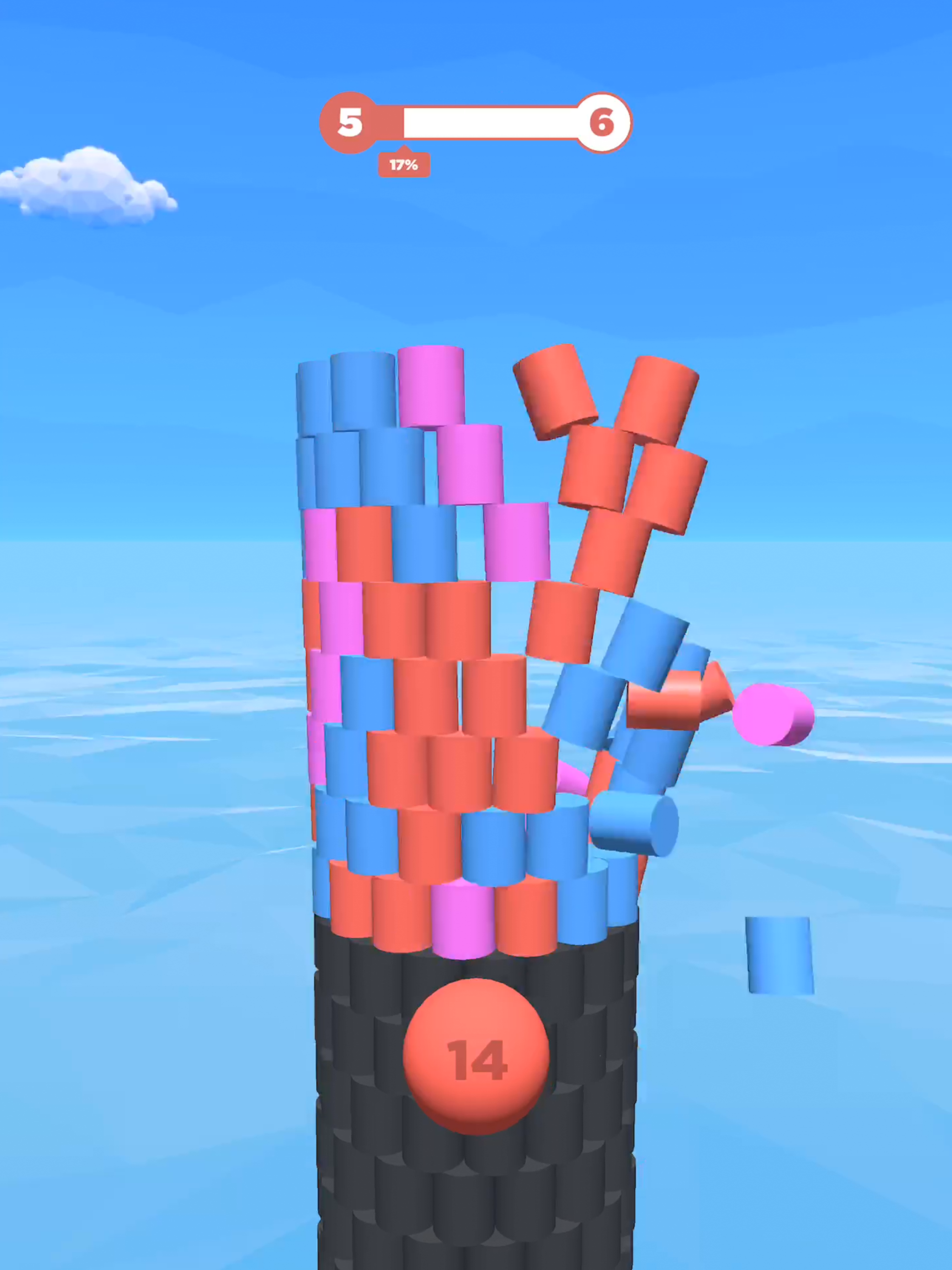 Tower Color - Hit and crash!