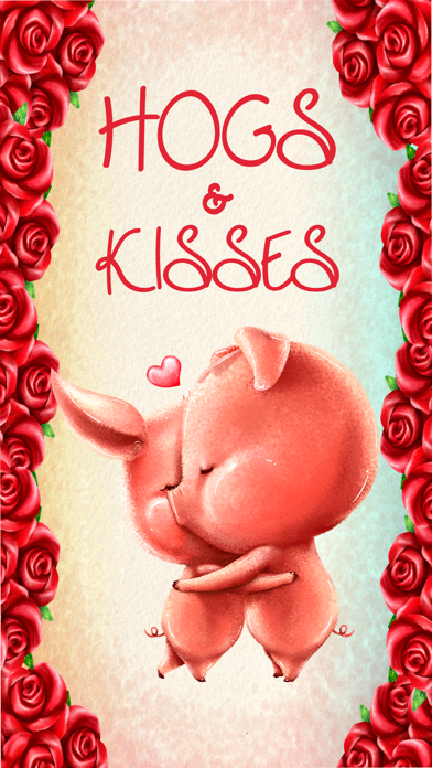 How to cancel & delete Hogs & Kisses Valentine´s Pigs from iphone & ipad 1