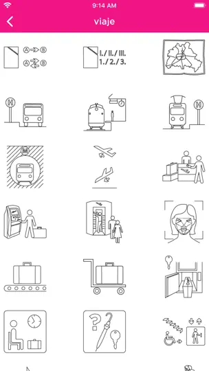 Captura de pantalla de ICOON Diccionario Illustrado en iPhone 5