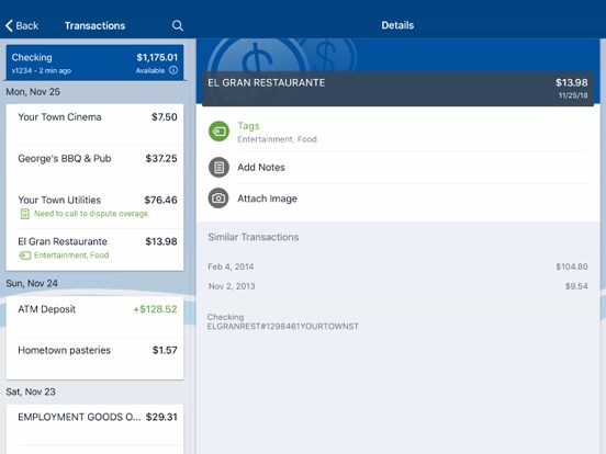 LAFCU Mobile iPad screenshot 3 - Finance app