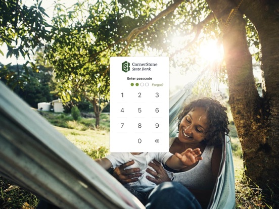 CornerStone State Bank iPad screenshot 2 - Finance app
