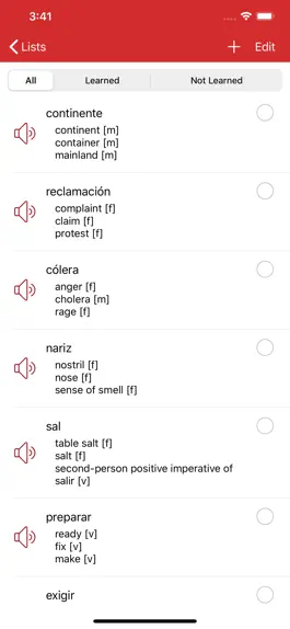 Game screenshot Spanish Vocabulary Notebook apk