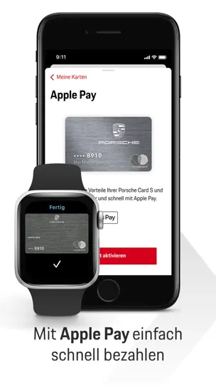 Screenshot von Porsche Card auf dem iPhone 4