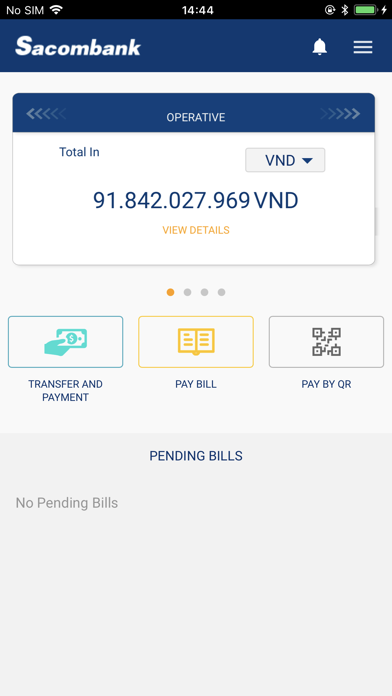 Sacombank mBanking Screenshot