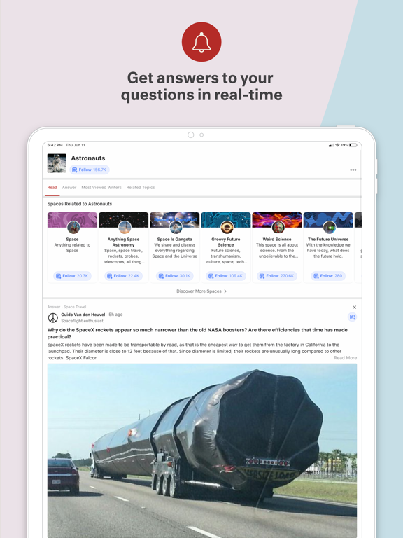 Quora iPad screenshot 5 - News app