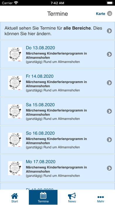 Gemeinde Allmannshofen App Screenshot