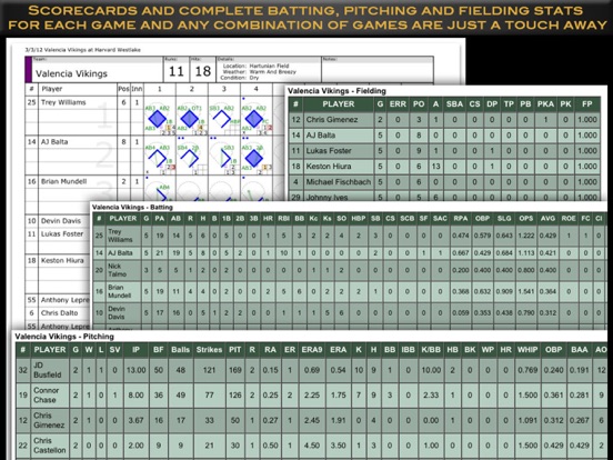 iScore Baseball and Softballのおすすめ画像4