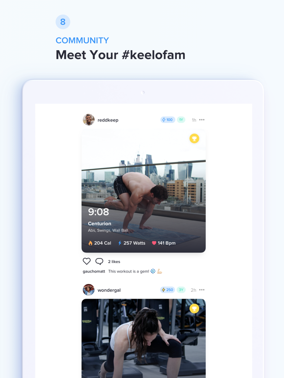 Keelo - Strength HIIT Workouts iPad screenshot 8 - Health & Fitness app