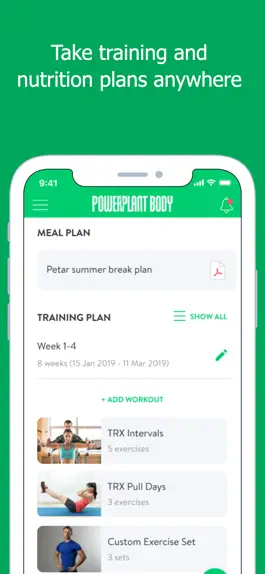 Game screenshot Powerplantbody Fitness App hack
