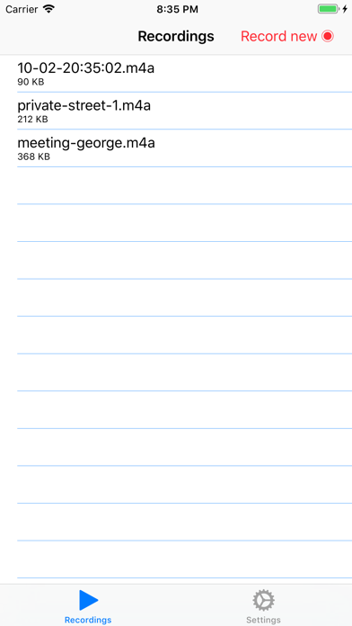 Screenshot #3 pour Secret Dictaphone Recorder