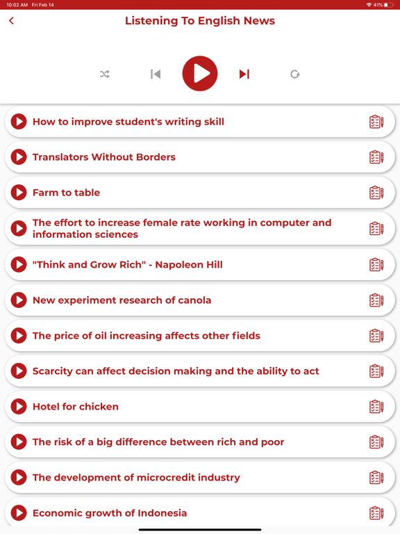 English ー Listening・Speaking iPad screenshot 6 - Education app