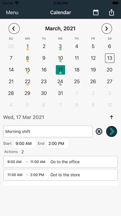 Scheduler for workers/students screenshot-5