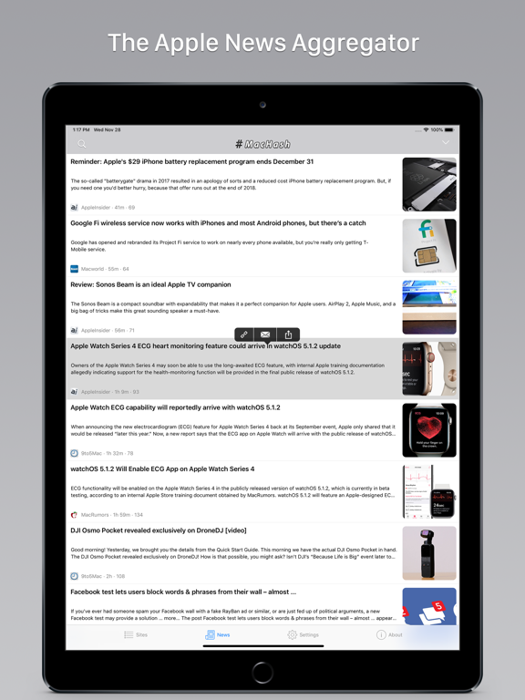 Screenshot #4 pour MacHash News