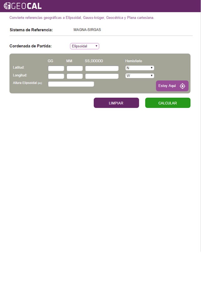 GEOCALC SIRGAS screenshot 4