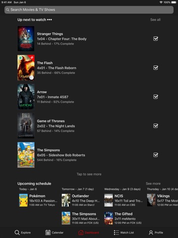 Watcht for Trakt iPad screenshot