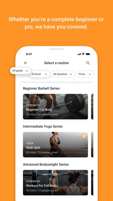 WorkoutParty! Screenshot