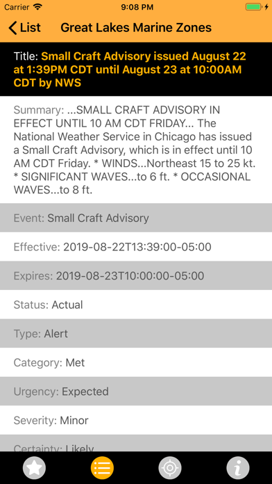 NOAA Alerts Weather PRO Screenshot
