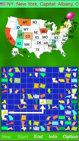 Map Solitaire USA by SZY screenshot 2