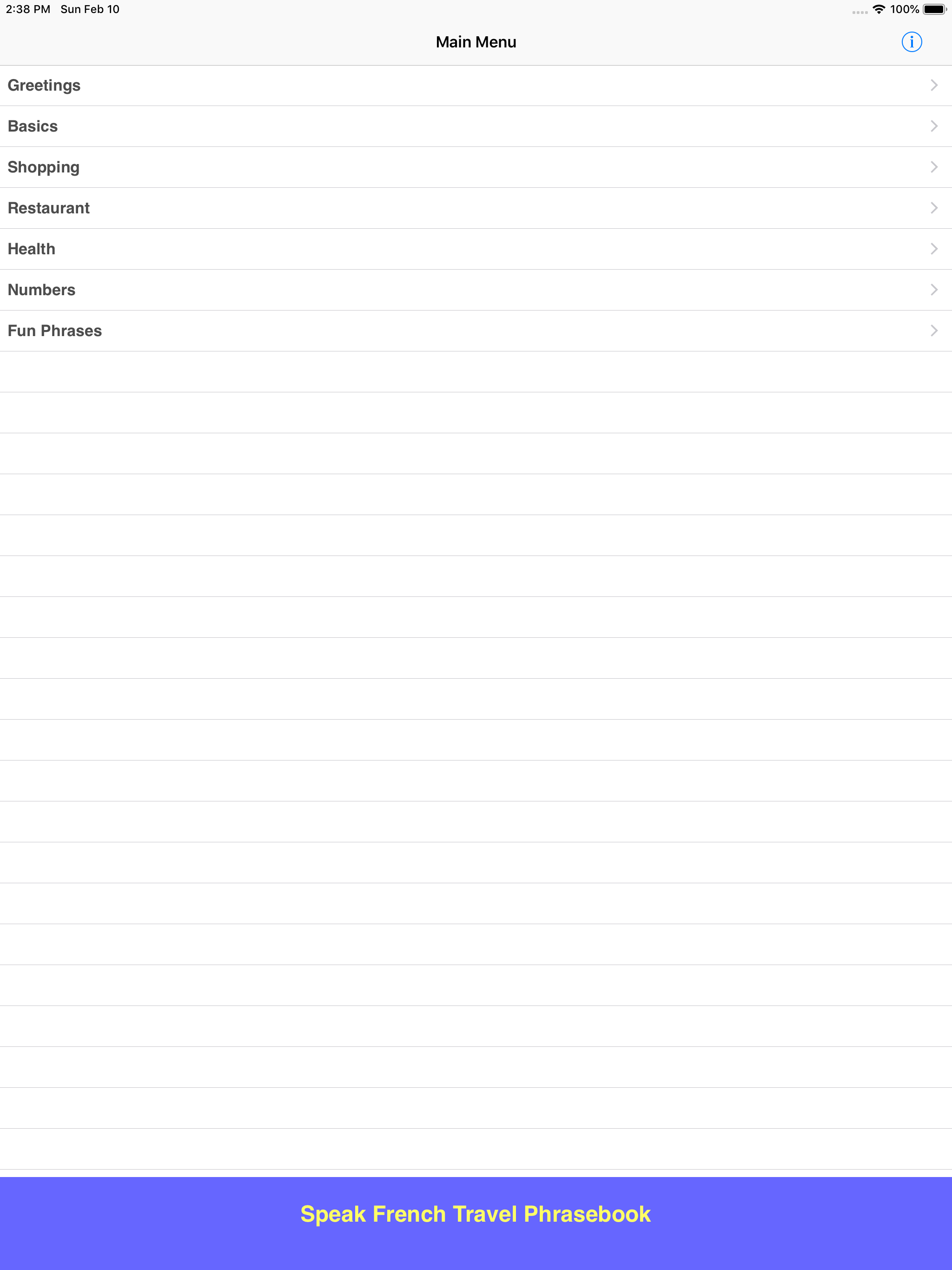 Speak French Phrasebook Lite screenshot 6