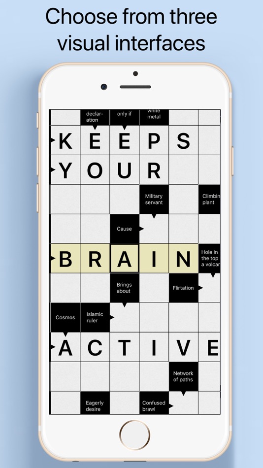 #3. Crossword. A smart puzzle game (iOS) 由: the binary family