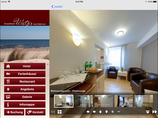 Strandhotel Wietjes Baltrum iPad screenshot 4 - Travel app