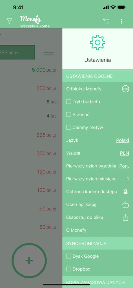 Monefy - Menedżer finansowy