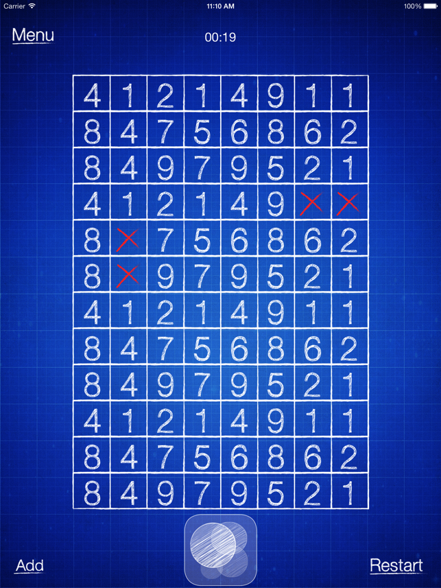 ‎Numbers puzzle - School game Screenshot