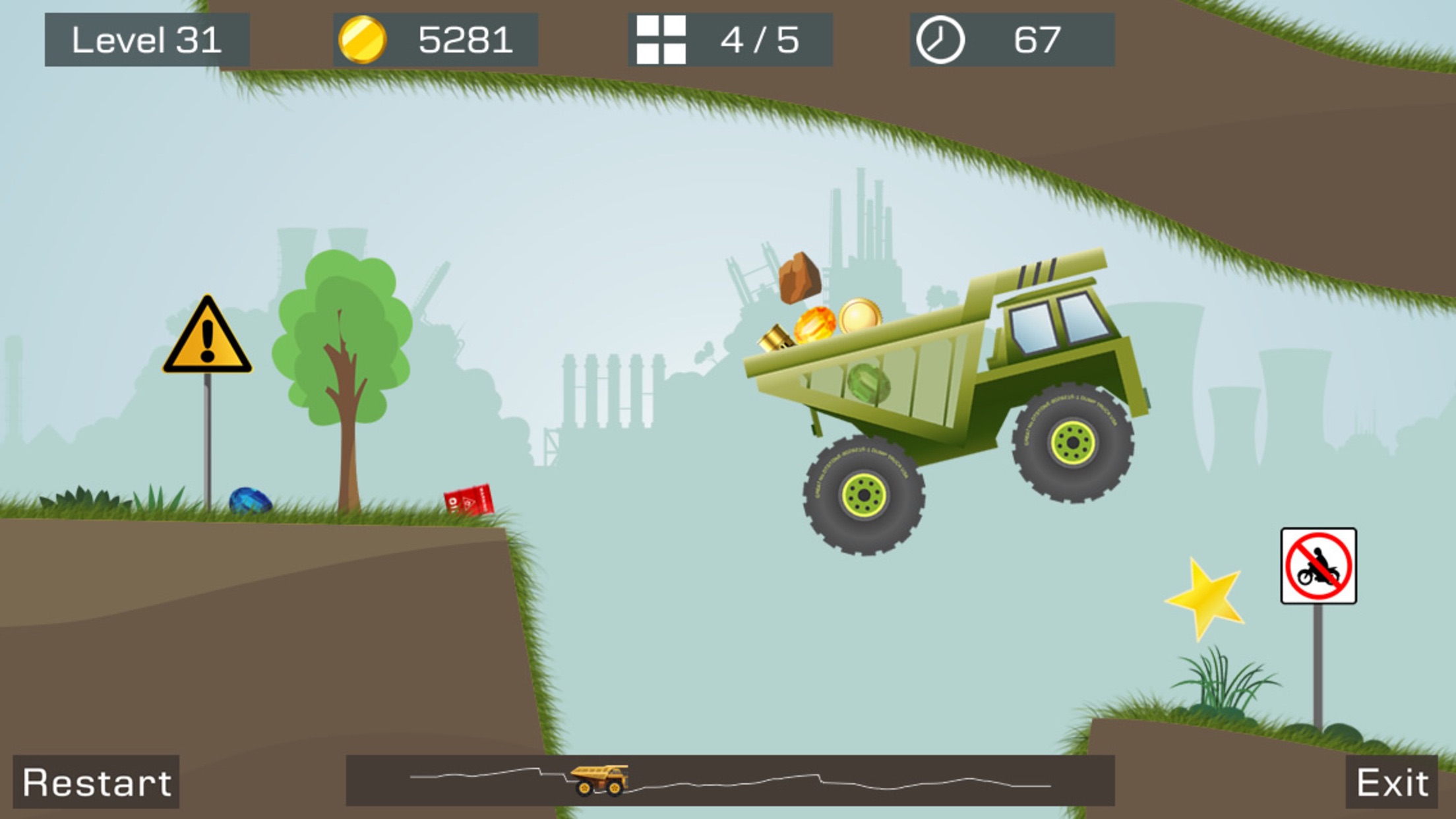 Screenshot do app Big Truck -Mine Express Racing