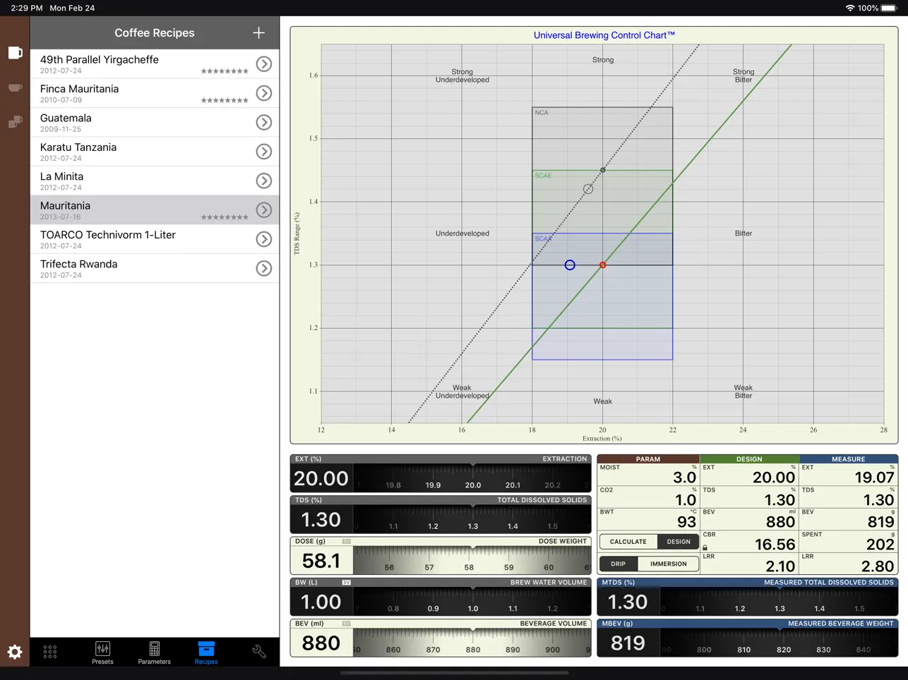 Screenshot #6 pour VST CoffeeTools™ for iPad
