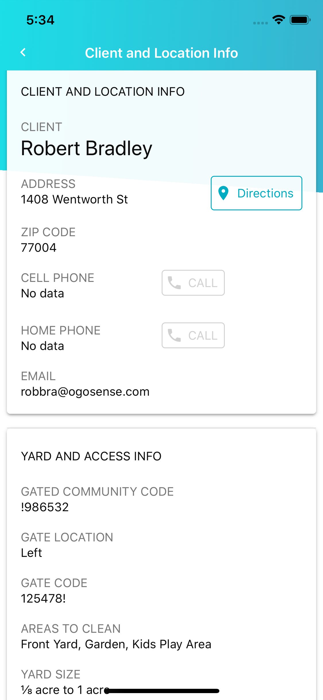 Sweep&Go Field Tech App