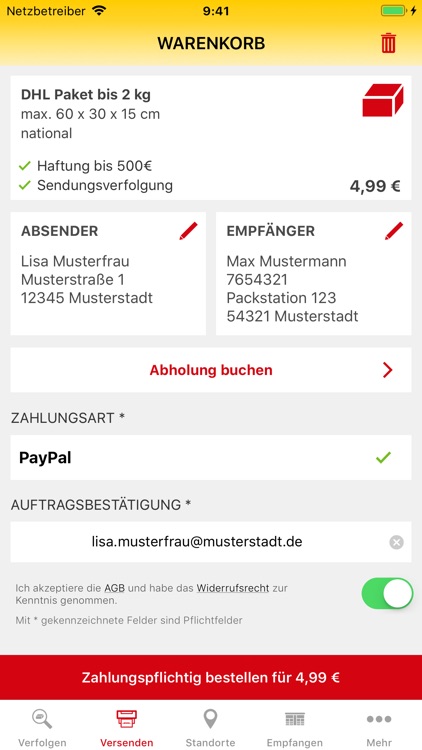 DHL Paket screenshot-3
