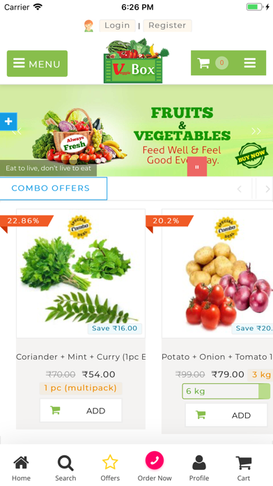 How to cancel & delete Veggie Box - Order Online from iphone & ipad 1