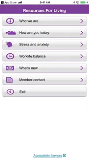 resources for living iphone screenshot 1