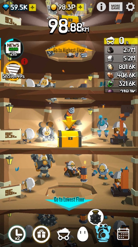#4. Ground Driller (iOS) Podle: Fevergames inc.