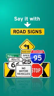 road signs usa set (glossy) iphone screenshot 2