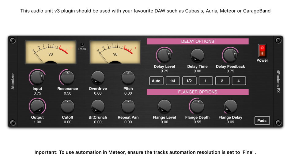 #1. Atomizer AUv3 Plugin (iOS) 由: 4Pockets.com