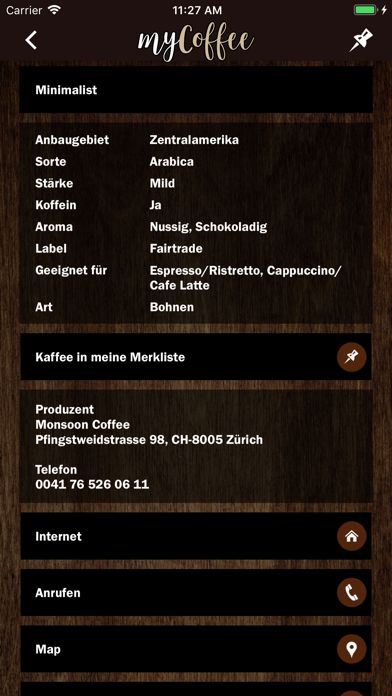 Screenshot #2 pour myCoffee Guide