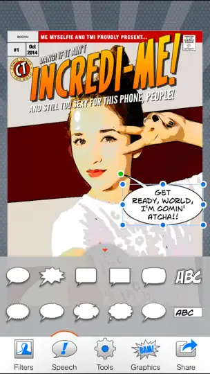 Capture d'écran de Comic Touch 2 sur iPhone 4