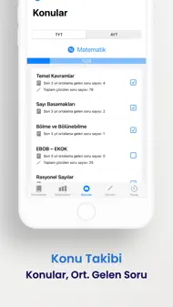 YKS Konu, Deneme, Soru Takibi iphone resimleri 4