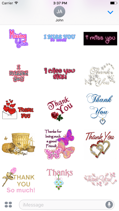 How to cancel & delete Animated Sorry & Thank You & Miss You GIF Stickers from iphone & ipad 4