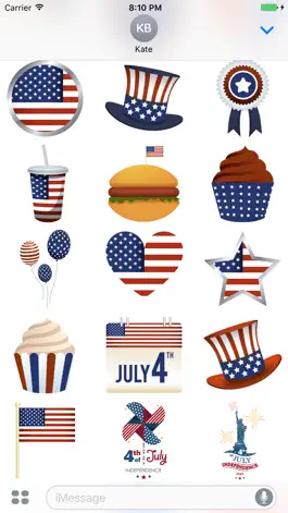 Game screenshot American & USA Stickers Emojis apk