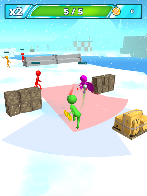 Snowballs fight iPad screenshot