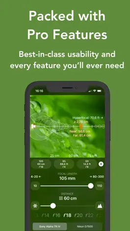 Game screenshot FF: Depth of Field Calculator apk