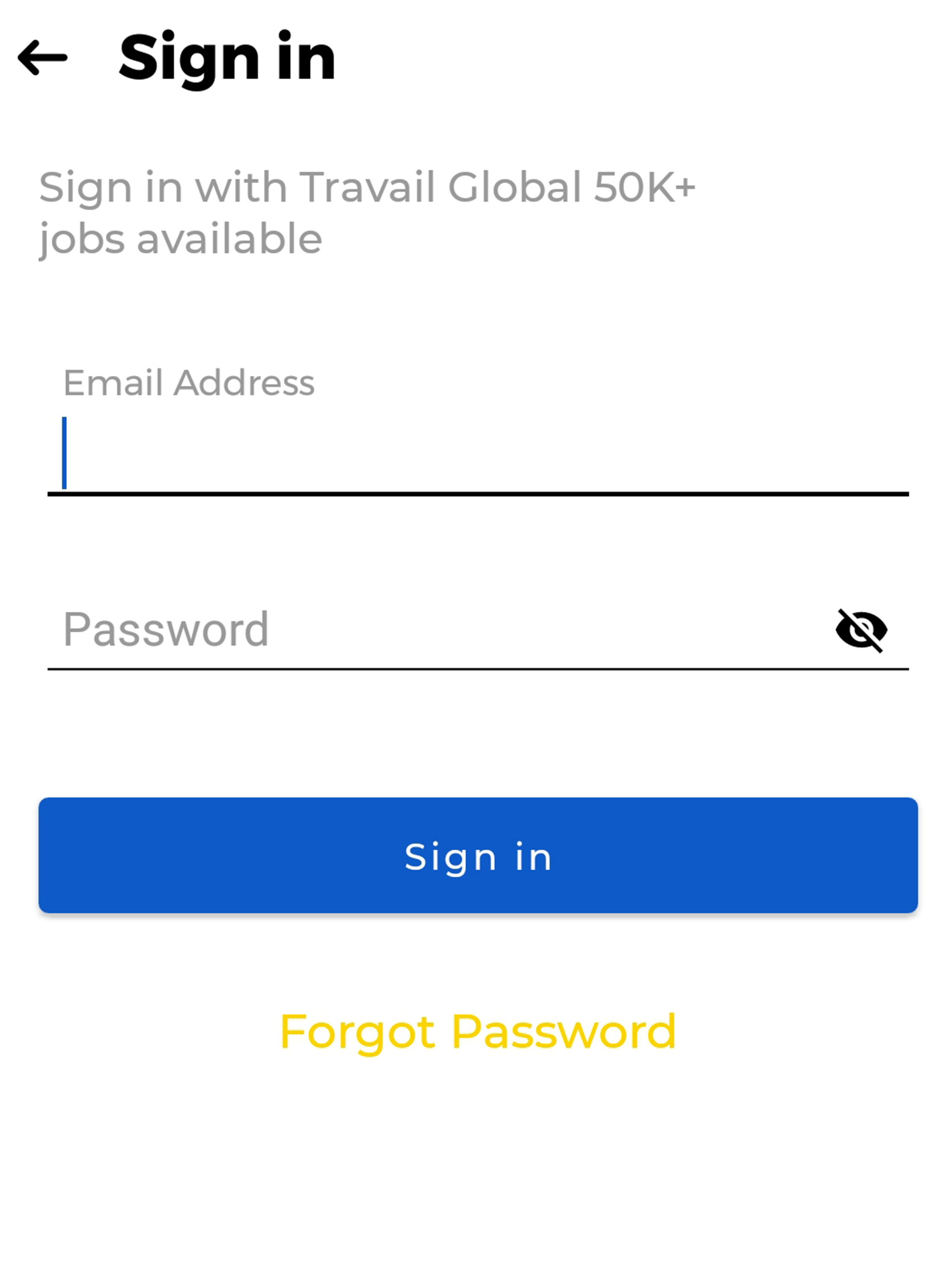 Travail Global Candidate