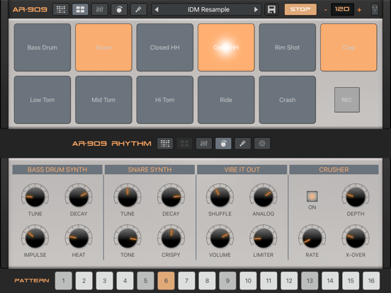 LE04 | AR-909 Drum Machine iPad app afbeelding 5