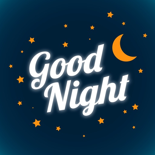 Good Night Typography Stickers icon
