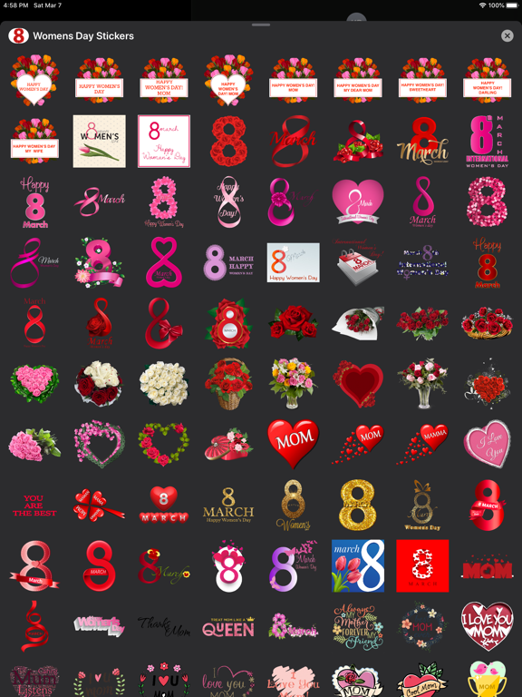 Screenshot #5 pour Happy Women's Day Sticker-Pack