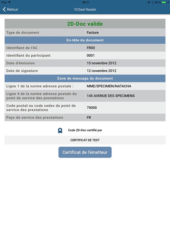 Screenshot #6 pour VDSeal Reader