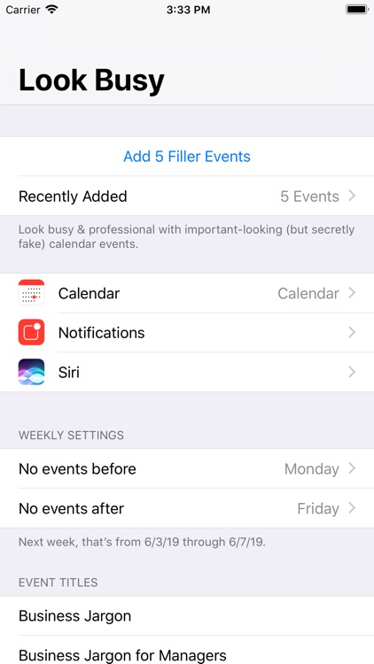 #LookBusy Fake Calendar Events screenshot-8