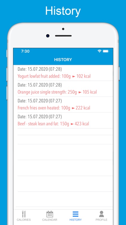 Calories Counter & Calculator